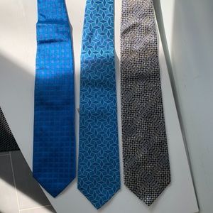Set of 3 Blue Paul Stuart Ties
